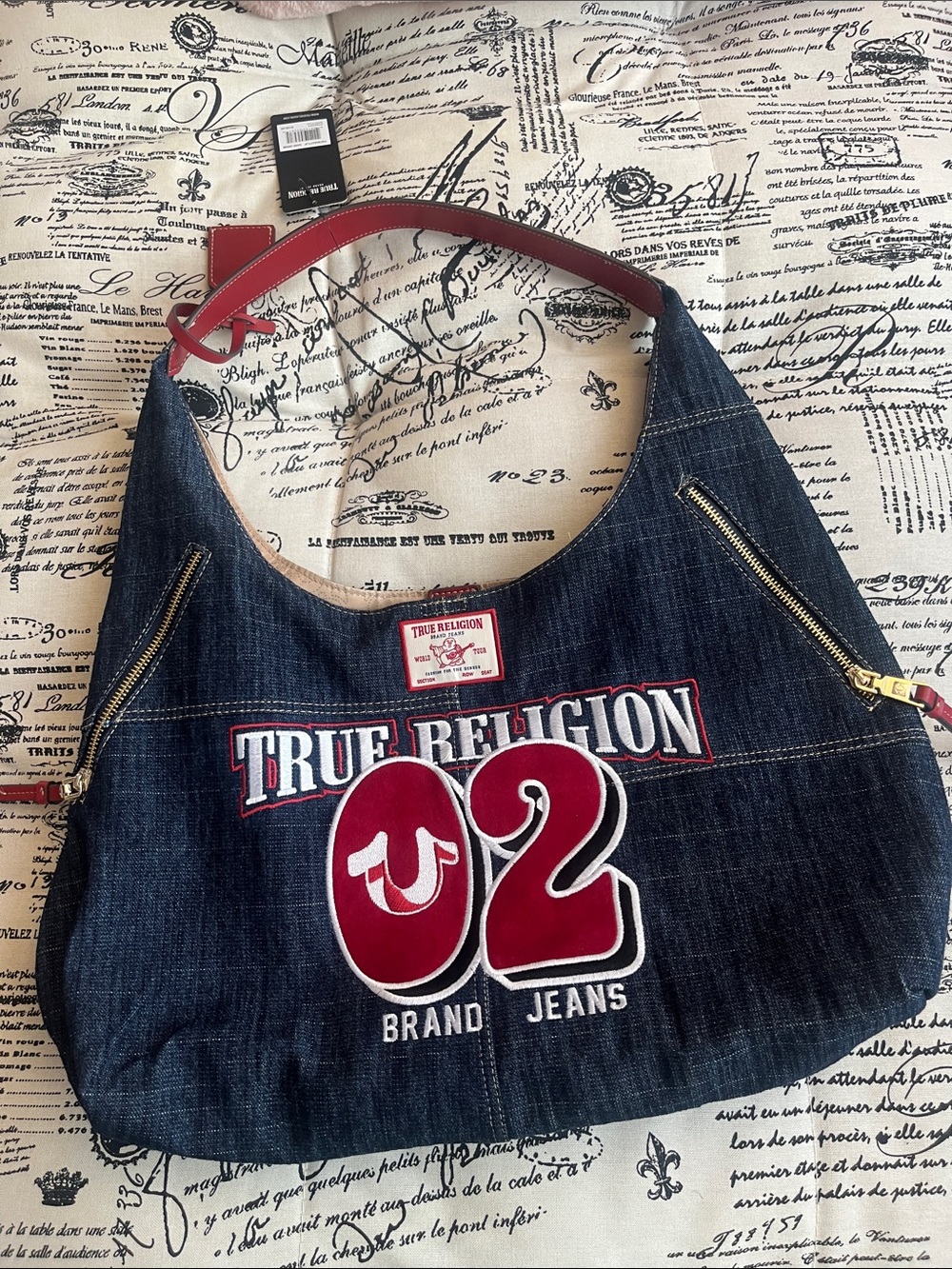 NWT Religion Denim Shoulder Bag Tote